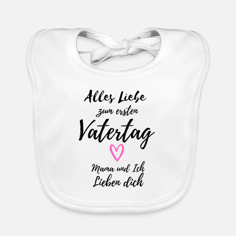 Baby Vatertag Mädchen Baby Bio-Lätzchen