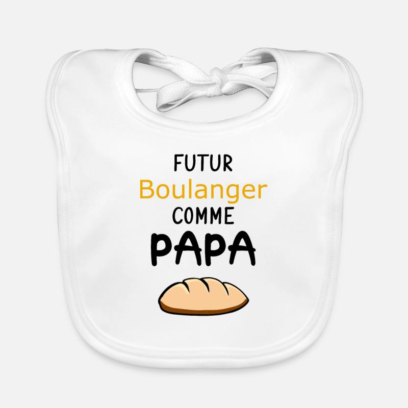 Futur Boulanger Comme Papa Bavoir bio Bébé