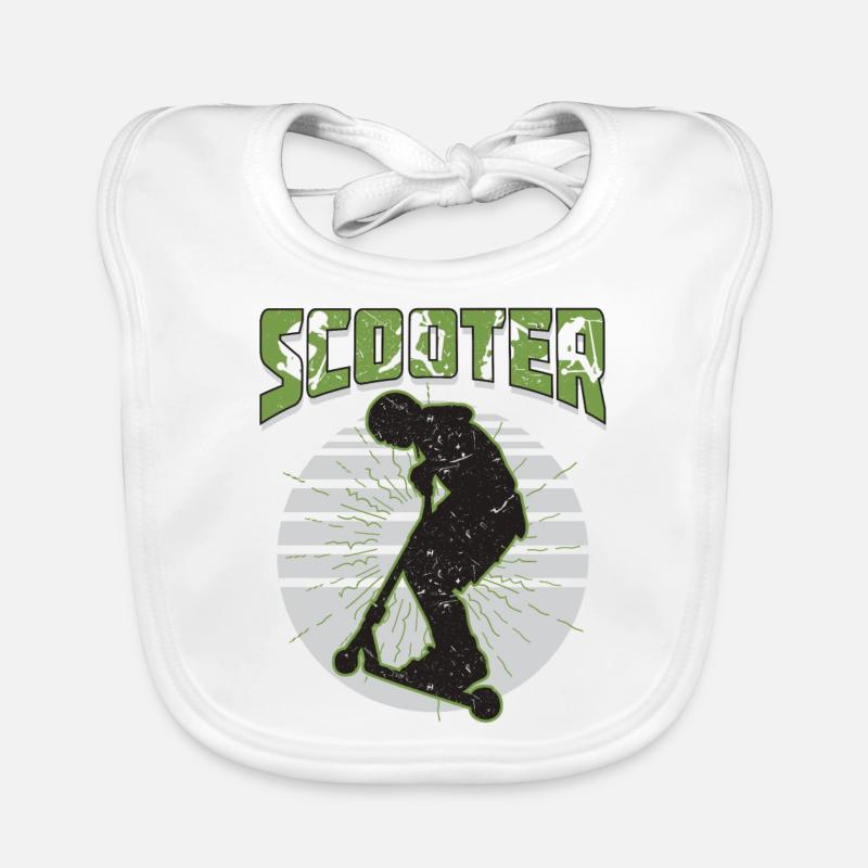 Scooter Cascadeur de scooters Bavoir bio Bébé