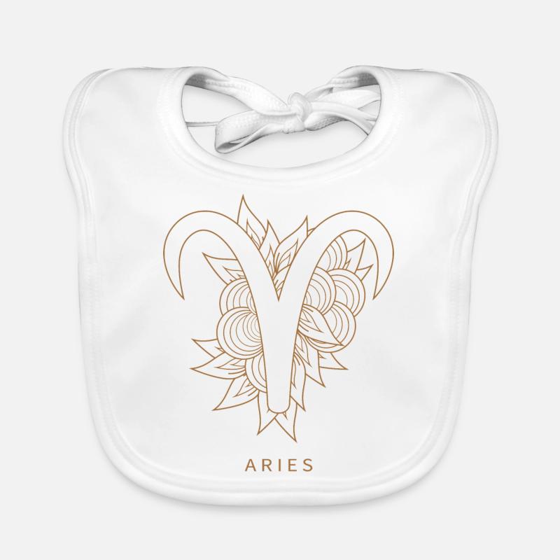 Aries Widder Sternzeichen Astrology Baby Bio-Lätzchen