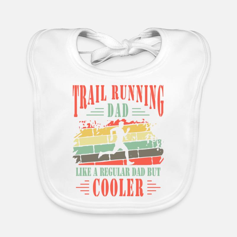 Trail Running Dad Cooler Ultra Runner Vater Geschenke Baby Bio-Lätzchen
