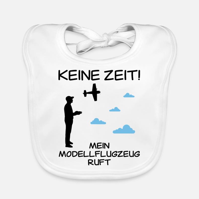 RC Flugzeug Lustiger Spruch Modellflug Geschenk Baby Bio-Lätzchen