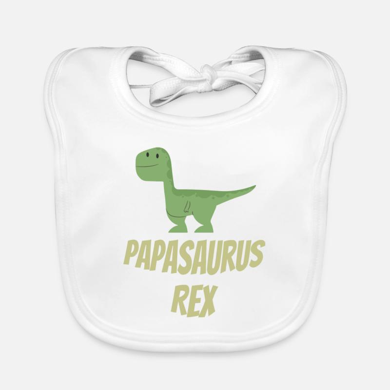 Papasaurus Rex Baby Bio-Lätzchen