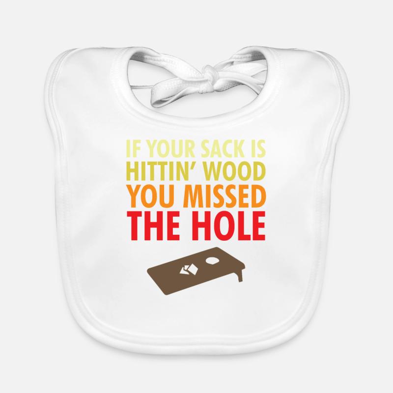 Cornhole Gift Cornhole Lover Shirt Cornhol Organic Baby Bibs