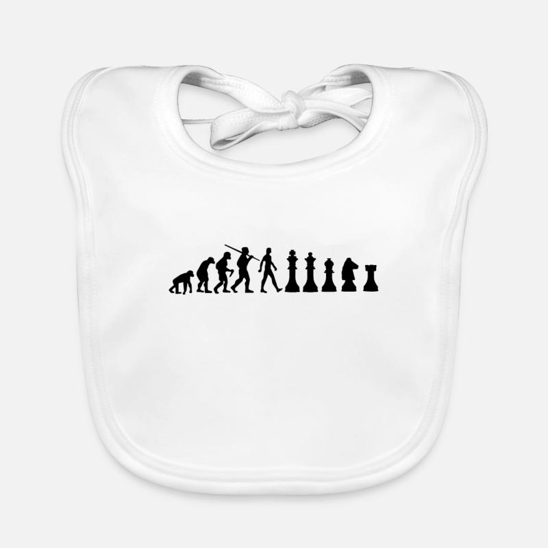 Chess Evolution Schach Baby Bio-Lätzchen