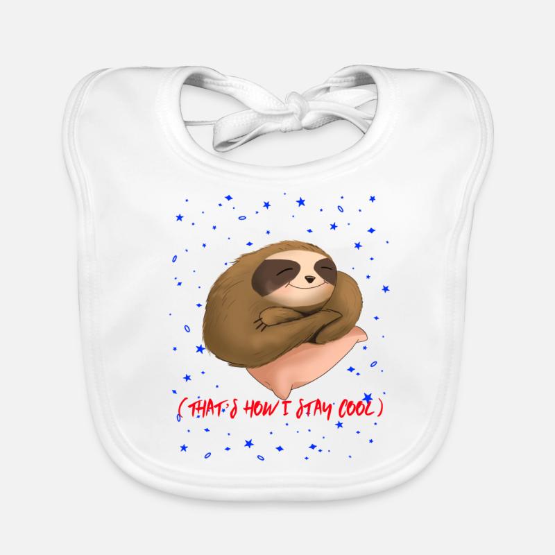 Sloth Sloth Organic Baby Bibs