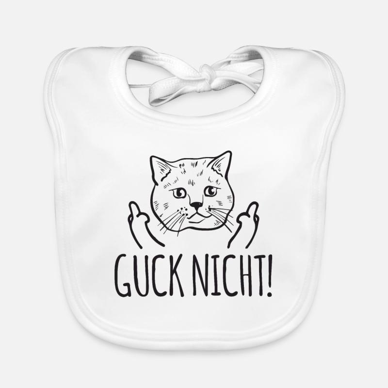 Lustige Katze Katzen Baby Bio-Lätzchen