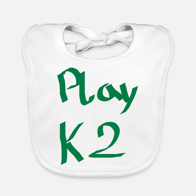 K2 - Bavoir bio Bébé - blanc