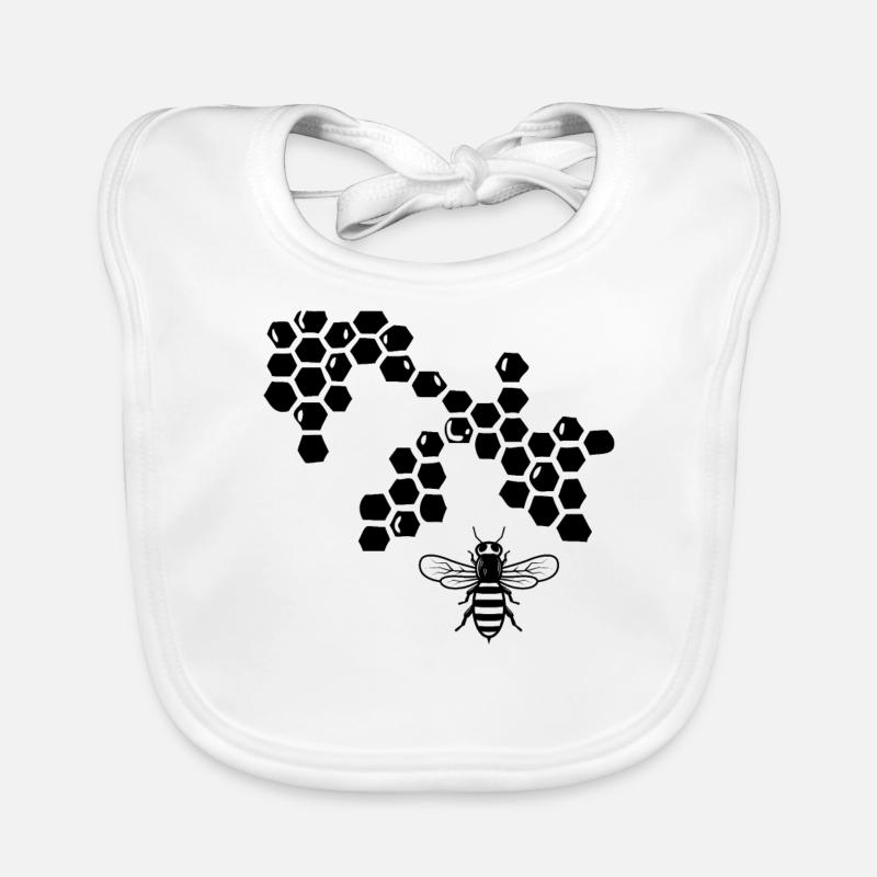 Biene Geschenk Imker Honig Blumen Insekt Baby Bio-Lätzchen