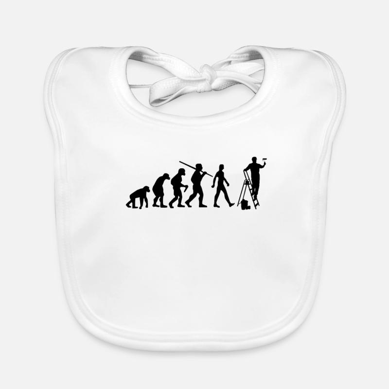 Maler Evolution Lackierer Baby Bio-Lätzchen