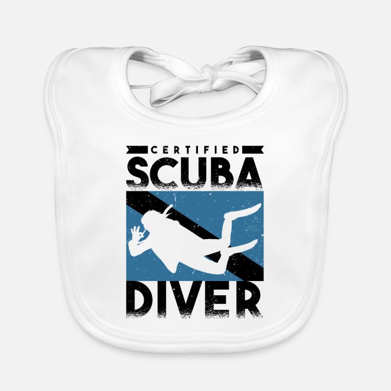 Scuba Diver Certified Scuba Diver Organic Baby Bibs