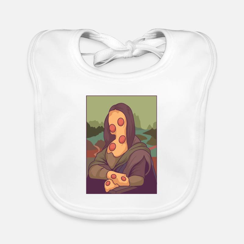 Miscellaneous Mona Pizza Organic Baby Bibs