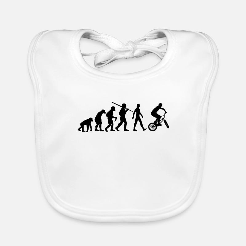 BMX Evolution BMX Rad - Baby Bio-Lätzchen - Weiß