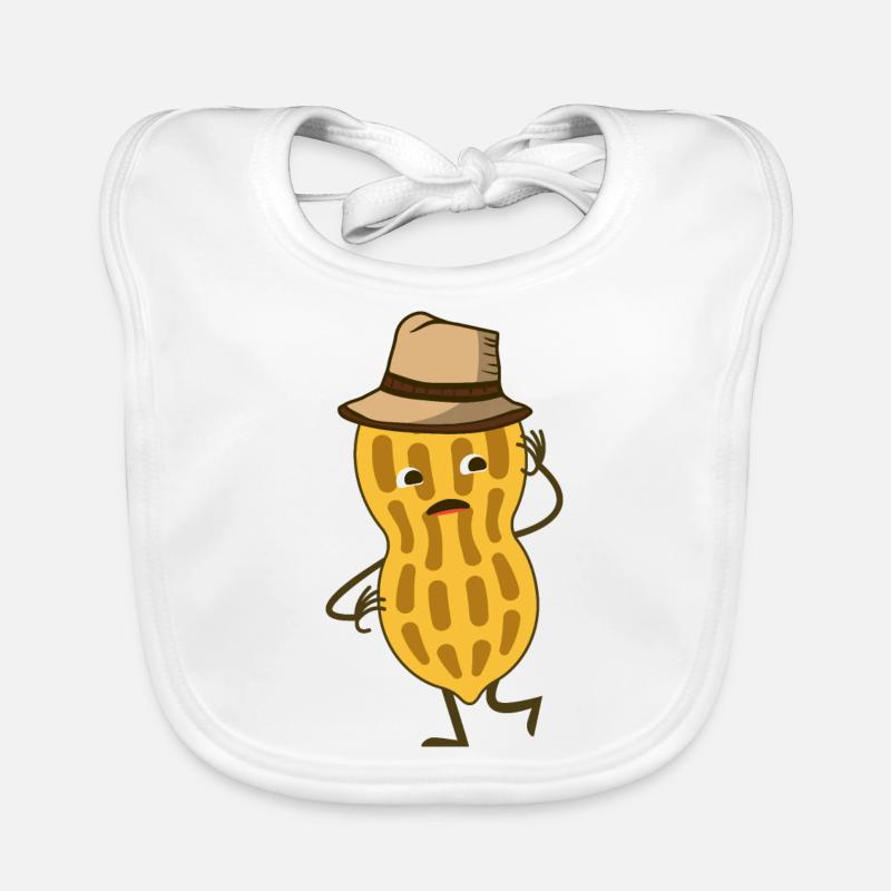 Peanut Funny Organic Baby Bibs