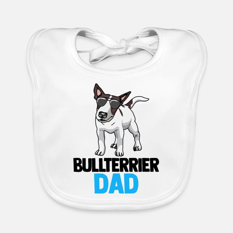 Bullterrier Dad Baby Bio-Lätzchen