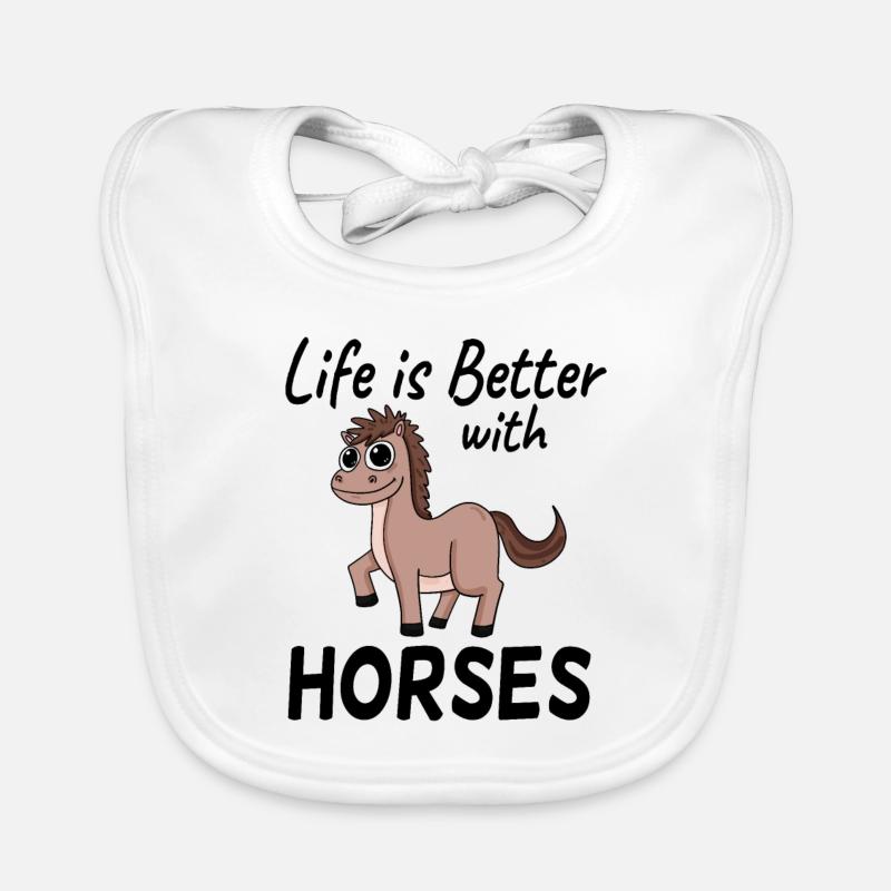Proverbes de chevaux Bavoir bio Bébé