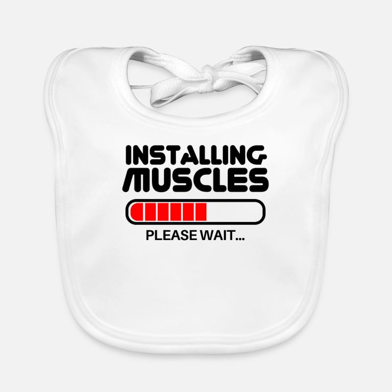 Installing Muscles Organic Baby Bibs