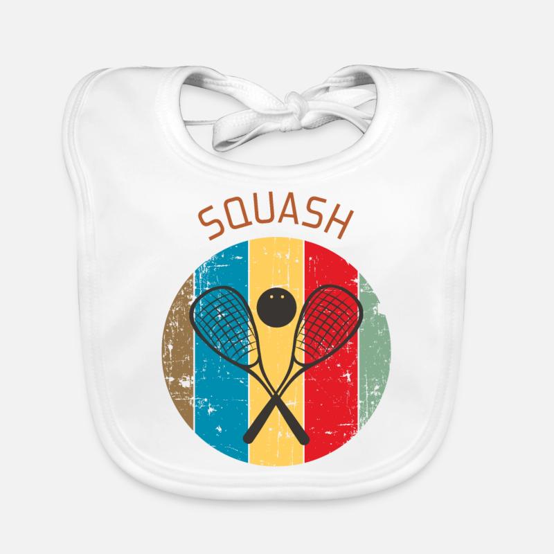Squash - Bavoir bio Bébé - blanc