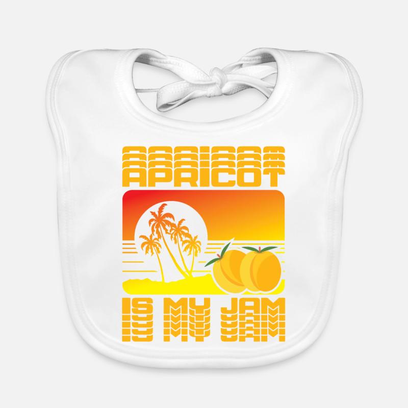 Apricot is my Jam Organic Baby Bibs