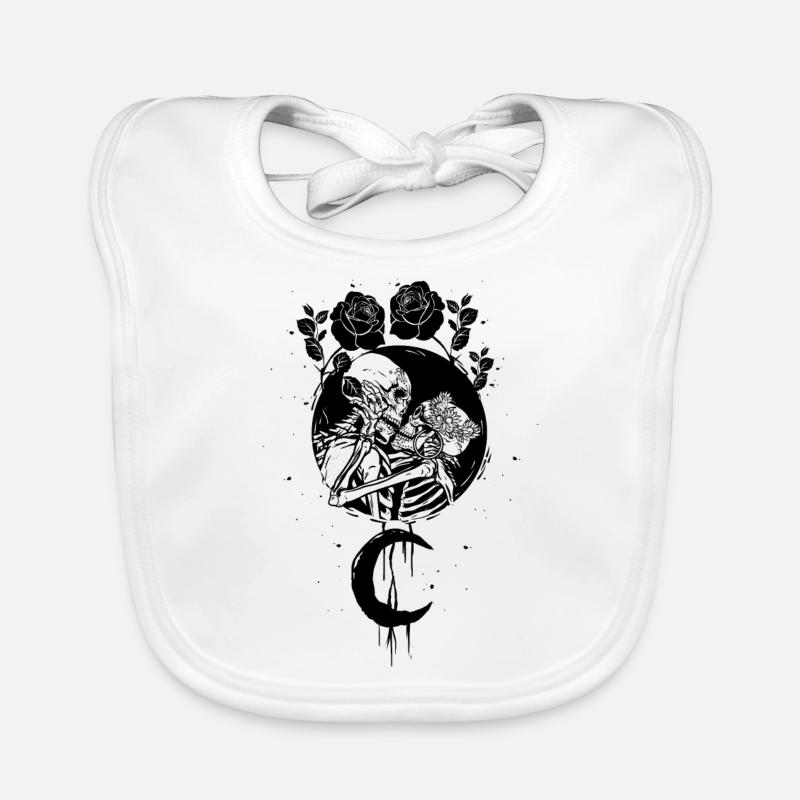 Occult Moonrose Witchcraft Witch Couples Occult Organic Baby Bibs
