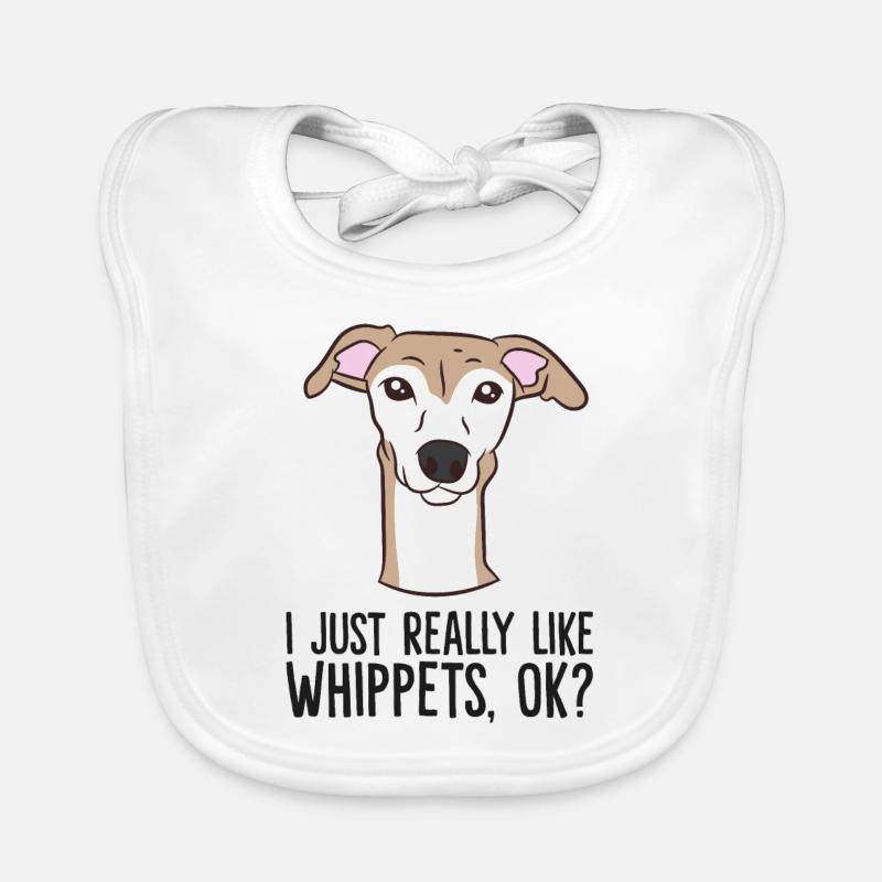 Ich mag Whippets einfach wirklich Baby Bio-Lätzchen