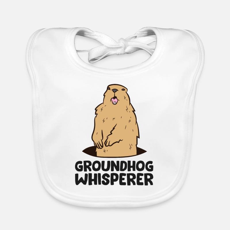 Murmeltierflüsterer Liebe Murmeltiere Baby Bio-Lätzchen