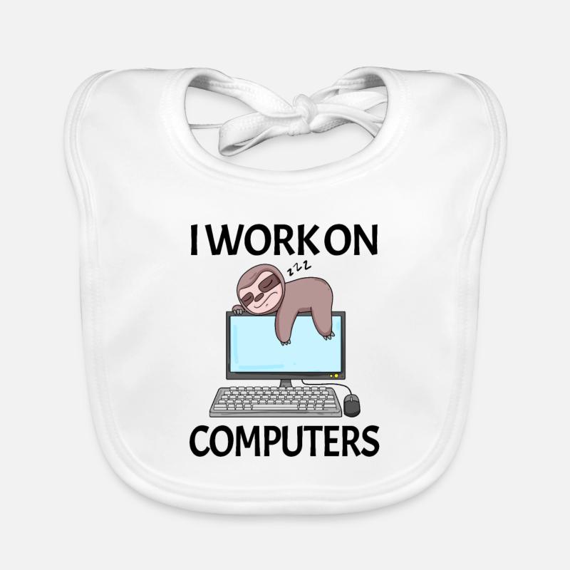 Computer Nerd Programmierer Herren Geschenk Baby Bio-Lätzchen