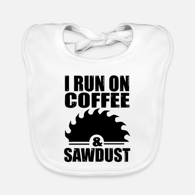 Carpenter Carpenter Circular Saw Saying Coffee Organic Baby Bibs