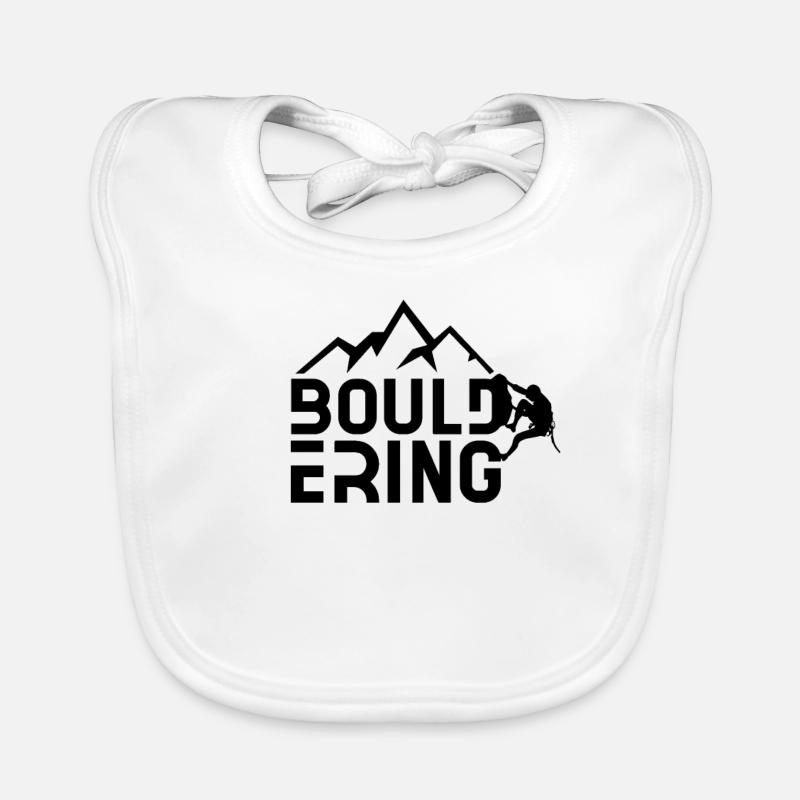 Bouldern Bouldererin Boulderer Spruch Hobby Bavoir bio Bébé