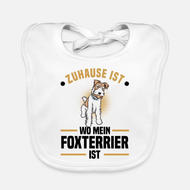 Foxterrier Baby Bio-Lätzchen