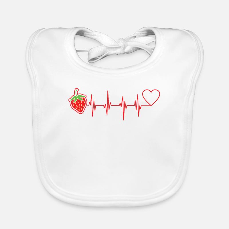 Fraise Bavoir bio Bébé