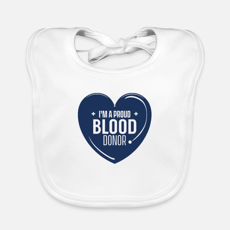 Ich bin ein stolzer Blutspender Plasma Blutspende Baby Bio-Lätzchen