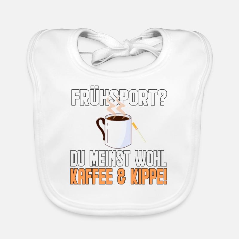 Kaffe und Kippe Baby Bio-Lätzchen