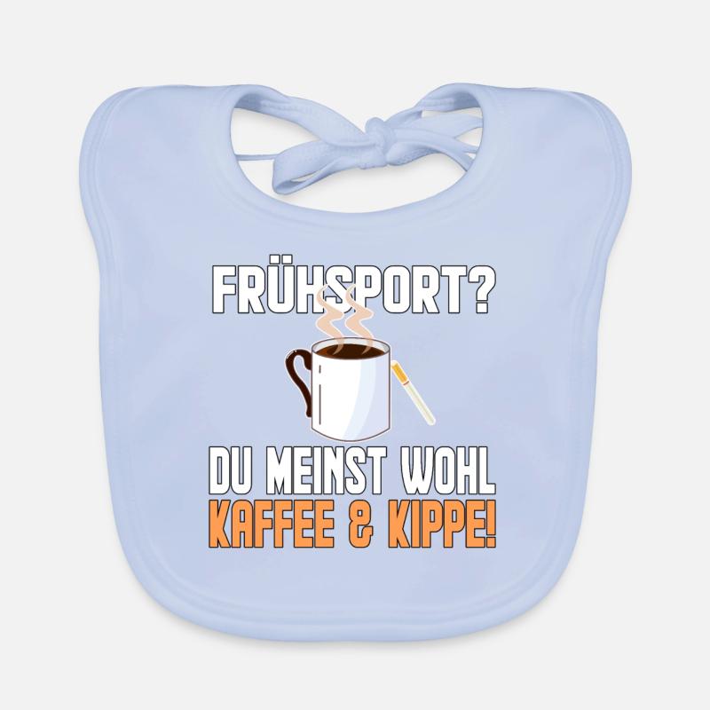 Kaffe und Kippe Baby Bio-Lätzchen