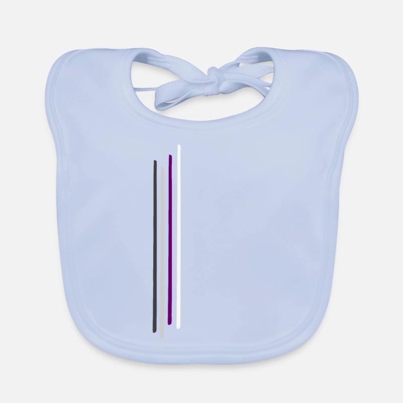 Subtle Demisexual Pride Flag, Demi Pride Month Baby Bio-Lätzchen