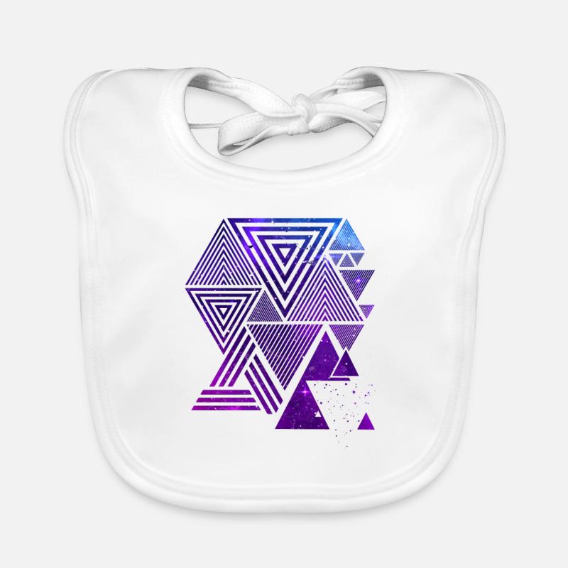 Geometric Art Organic Baby Bibs