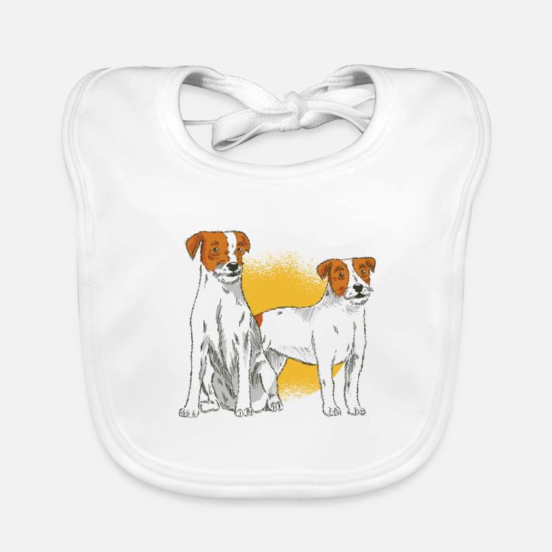 Parson Russell Terrier Organic Baby Bibs