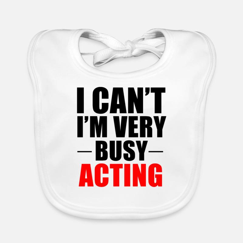 Actor Acting Student Acting Gift Organic Baby Bibs