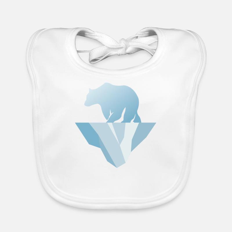 Polar bear Organic Baby Bibs