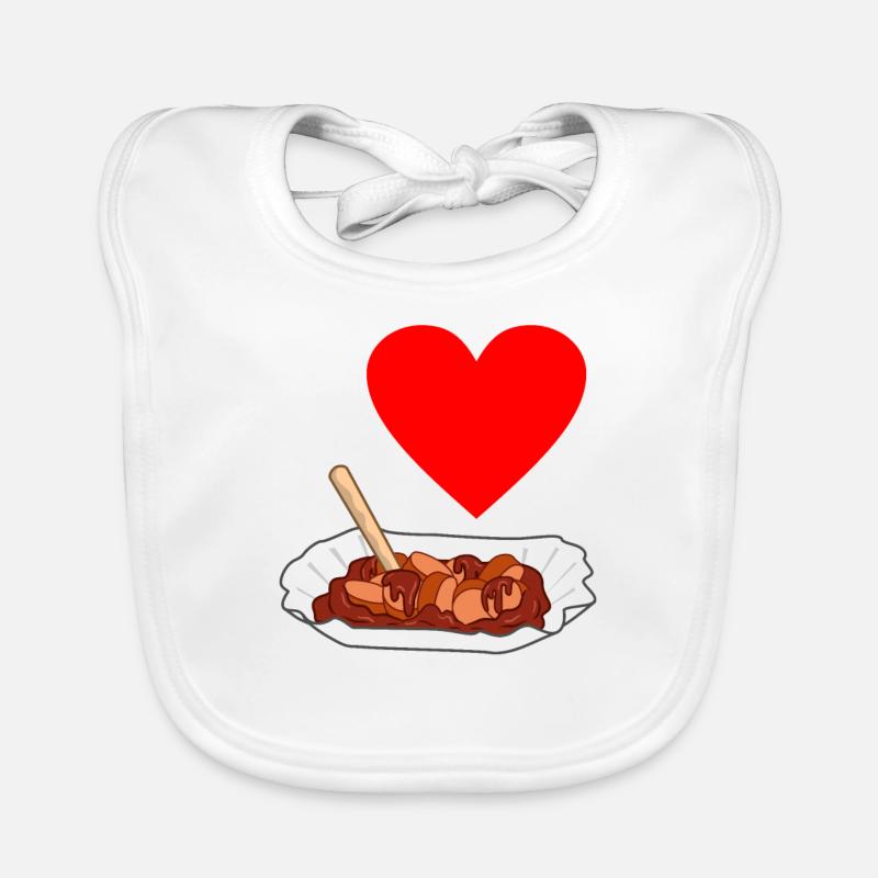 Currywurst Baby Bio-Lätzchen