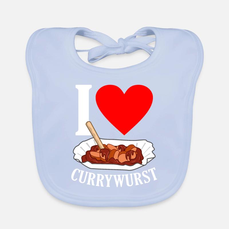 Currywurst Organic Baby Bibs
