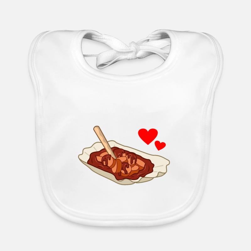 Currywurst Baby Bio-Lätzchen