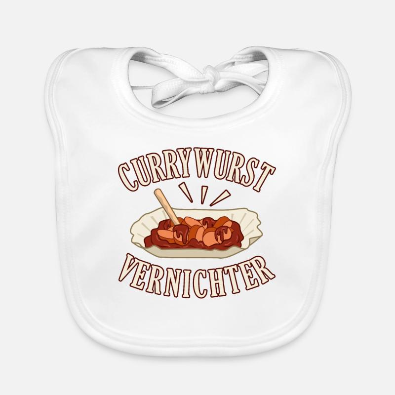 Currywurst Baby Bio-Lätzchen