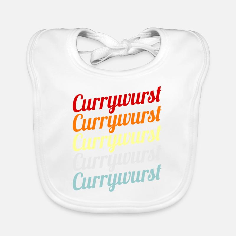 Currywurst Baby Bio-Lätzchen