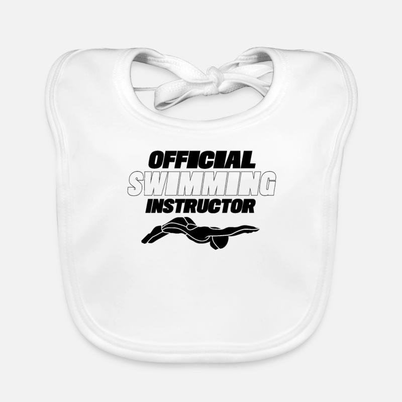 Official Swimming Instructor Coach Swimming Coach Organic Baby Bibs