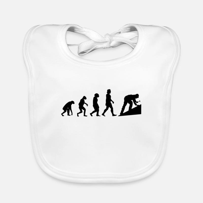 Dachdecker Evolution Hausdach Dachziegel Dach Baby Bio-Lätzchen