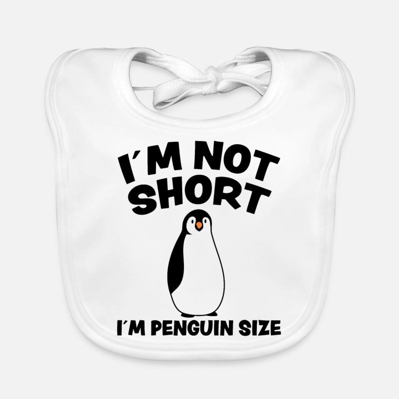 Pinguin Lustig Spruch Klein Fun Antarktis Geschenk Baby Bio-Lätzchen
