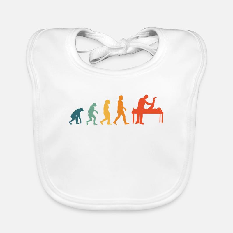 Physiotherapeut Evolution Retro Physio Baby Bio-Lätzchen