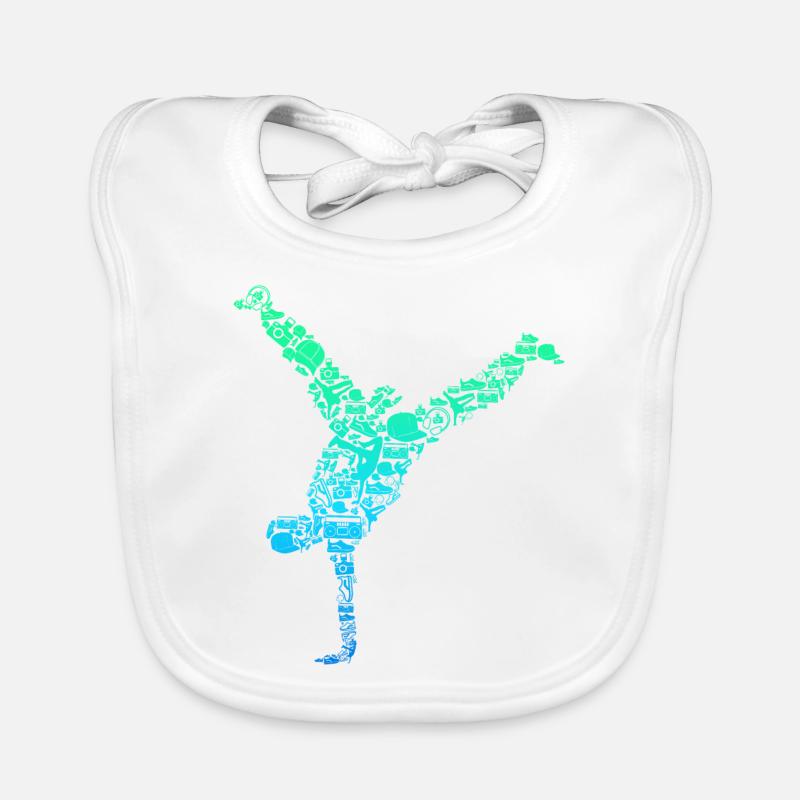 Breakdance Breakdancer Breakdancing Baby Bio-Lätzchen