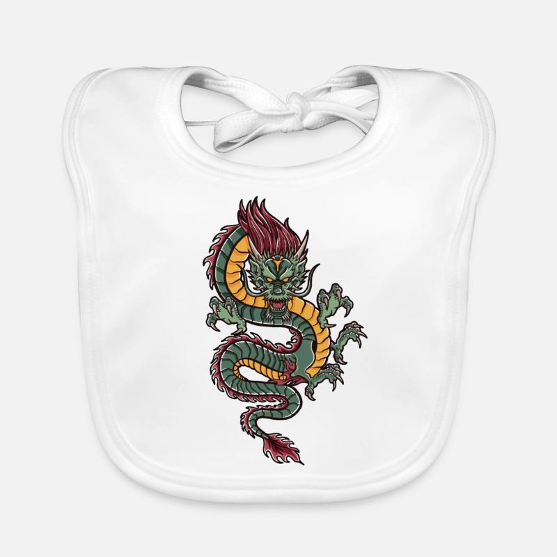 mit chinesischen Drachen chinesischem Drache Baby Bio-Lätzchen